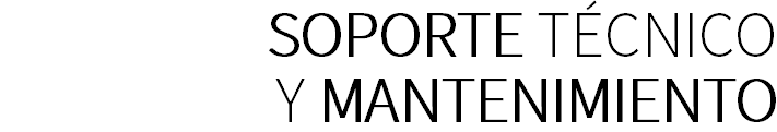soporte técnico y mantenimiento